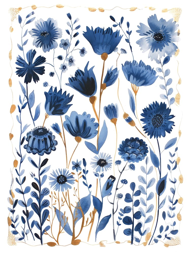 Blue Flowers 62