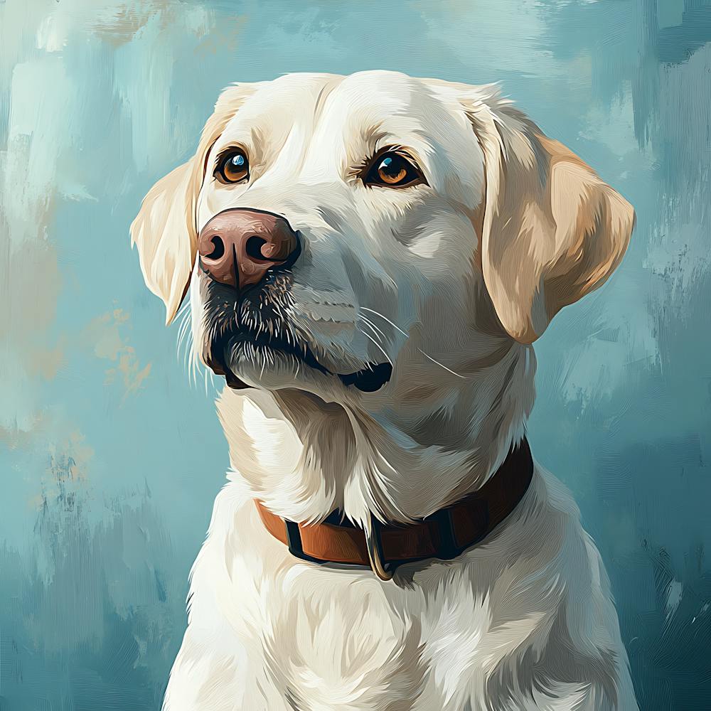 Labrador Retriever Calm Oil Painting 5