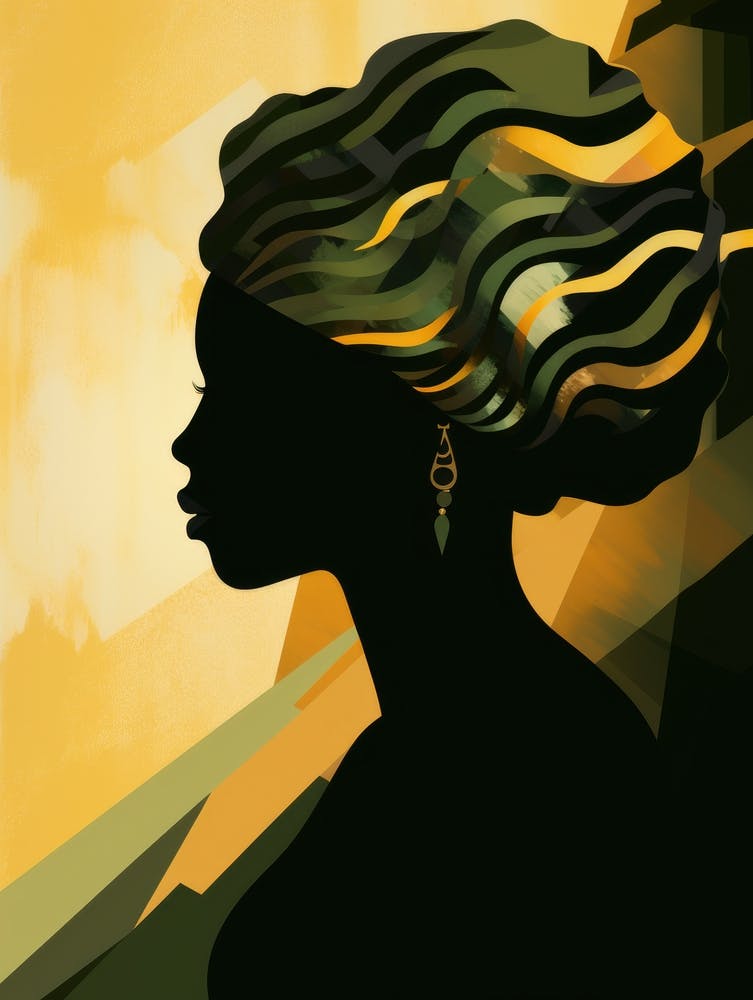 Silhouette Of African Woman 1