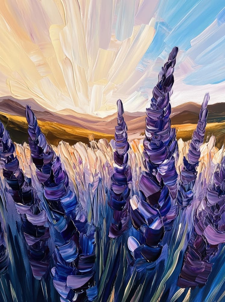 Lavender Field Sunset