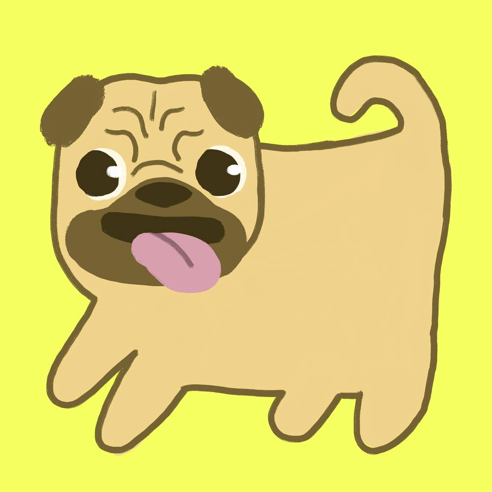 Happy Pug 1