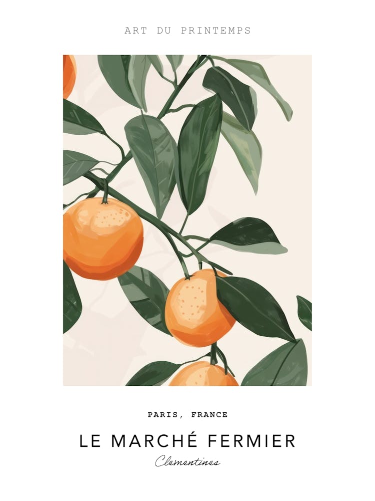 Clementines Le Marche Fermier Poster 5