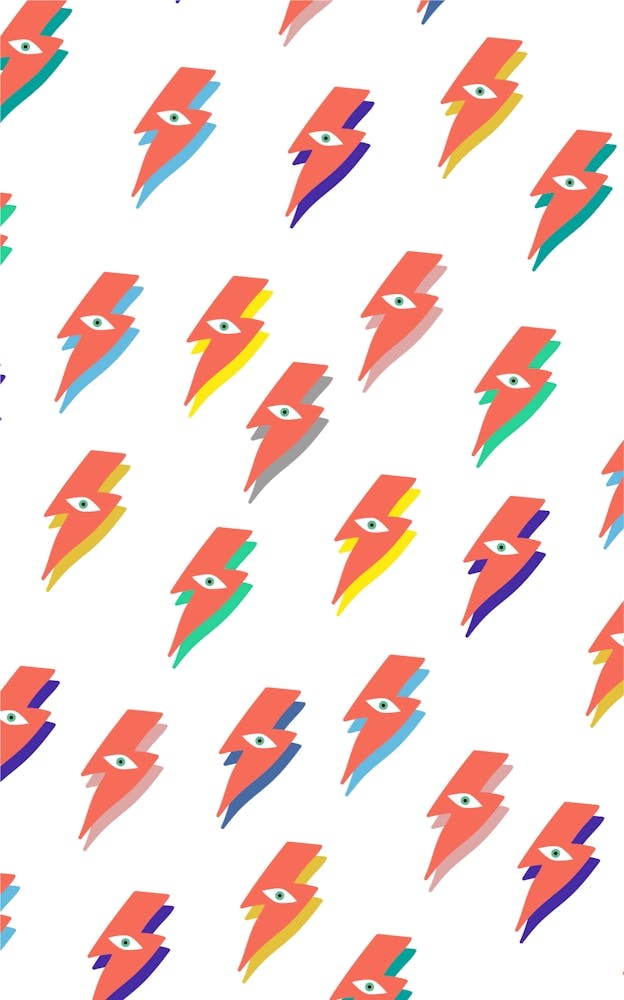 Ziggy Bowie Eye Pattern 