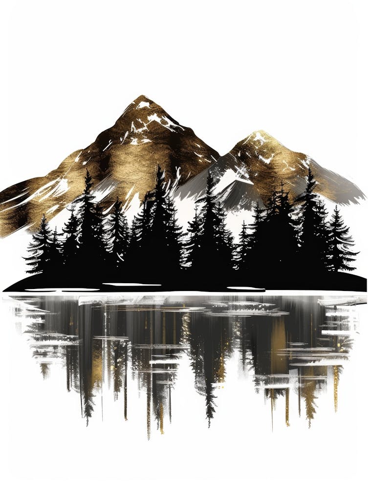 Mountains And Lake 2