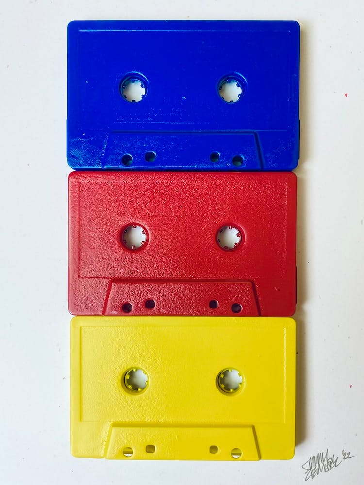 Cassette Tapes - Primary Colors