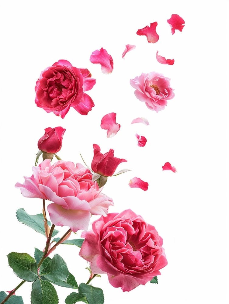 English Roses Painting Rose Petals 4