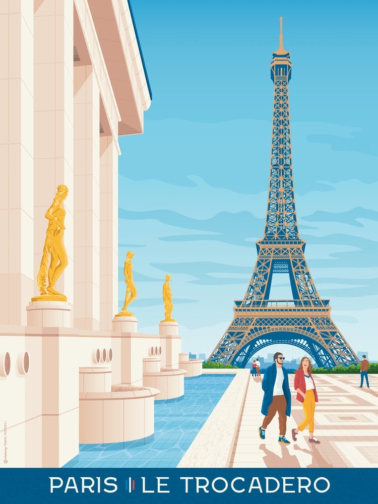 Paris France Eiffel Tower | Trocadero