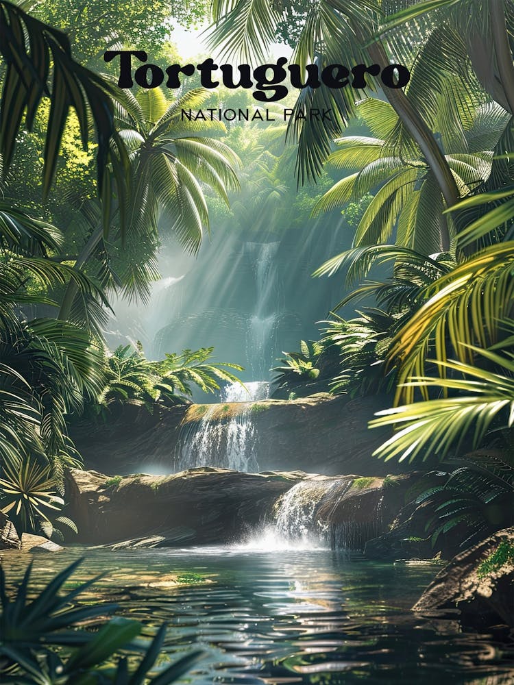 Tortuguero Forest Travel Art