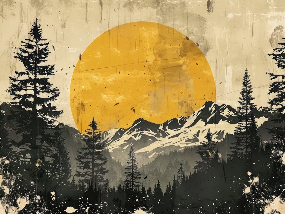 Landscape Retro Illustration 3