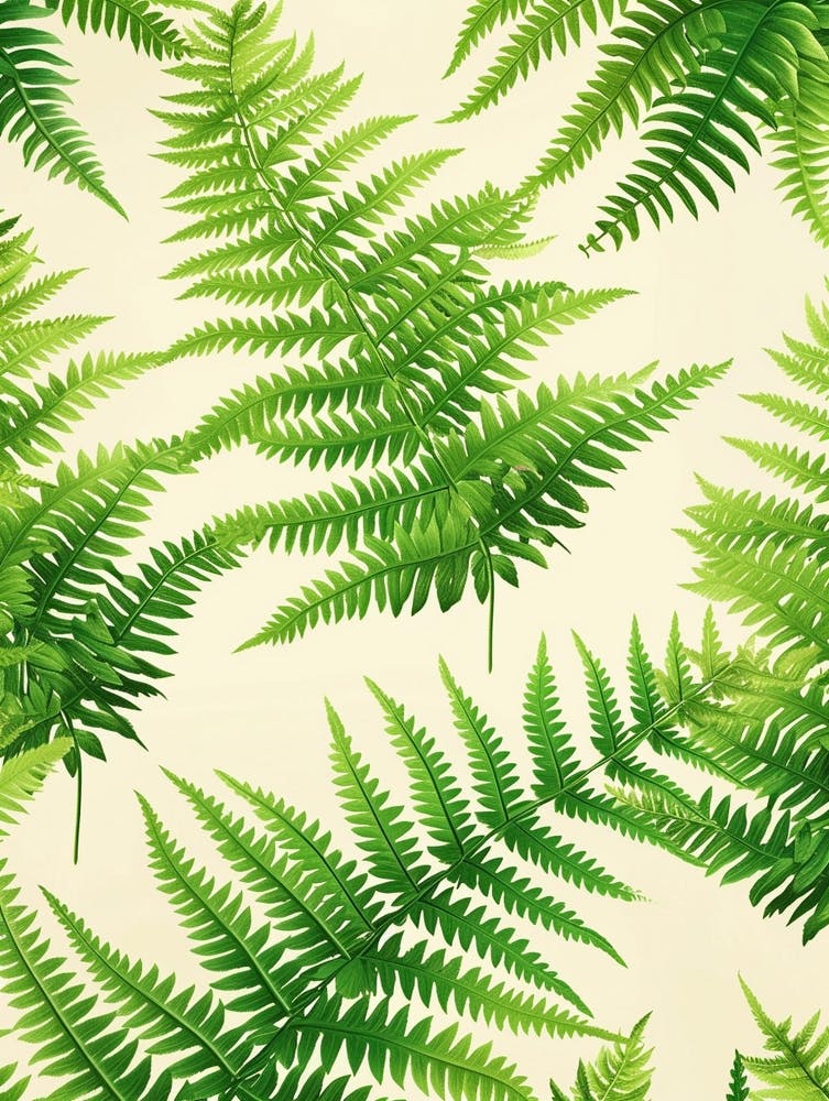 Pattern Poster Button Fern 3
