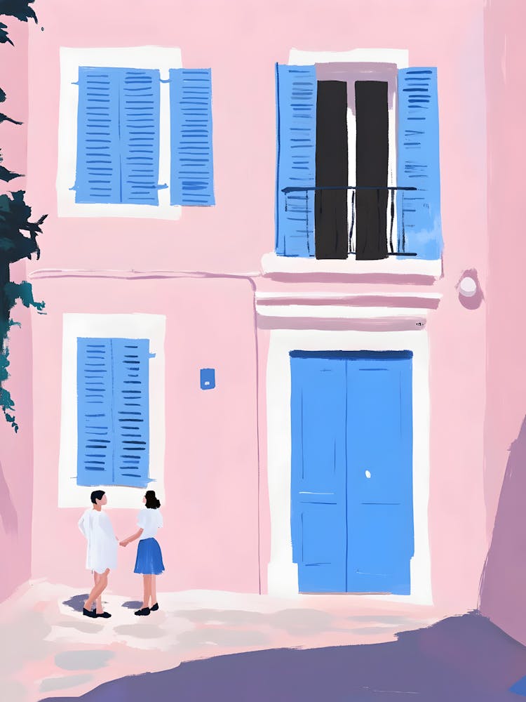 House With Blue Shutters