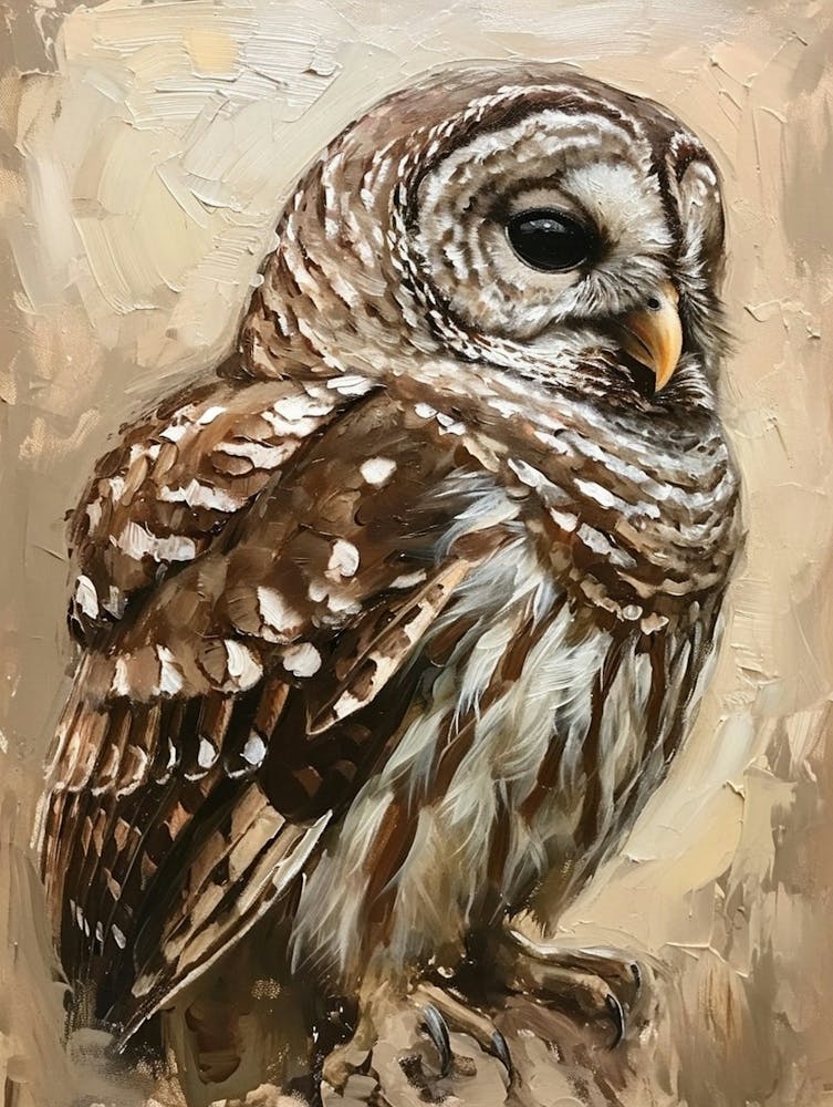 Barred Owl Painting 2