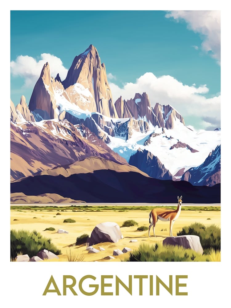 Affiche de voyage Argentine