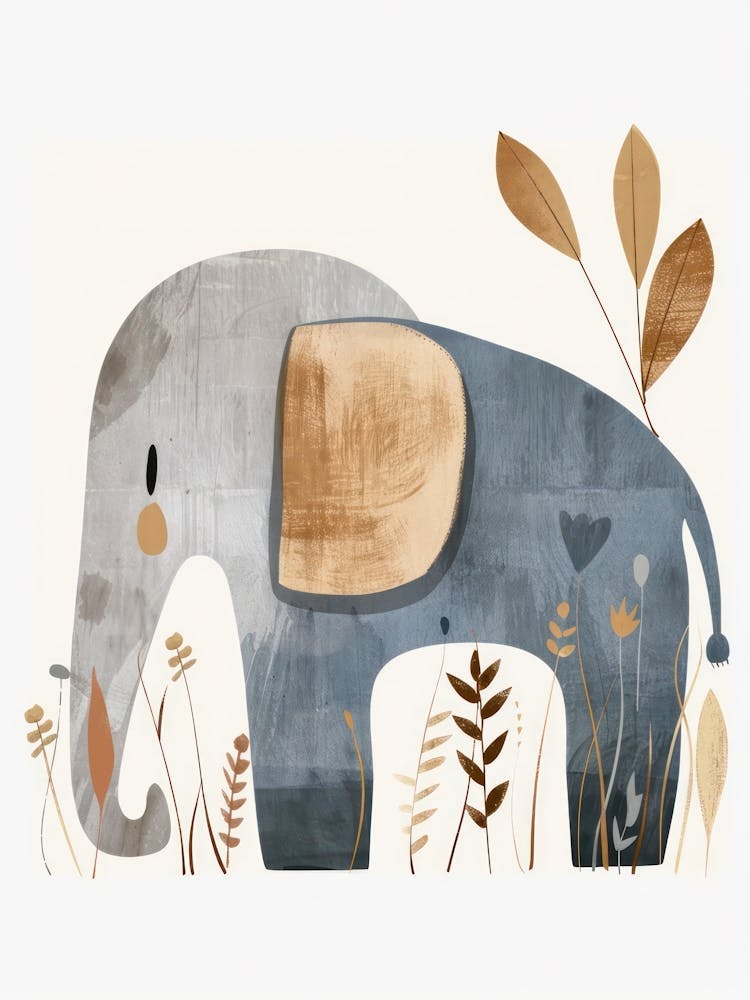 Charming Nursery Kids Animals Elephant 4