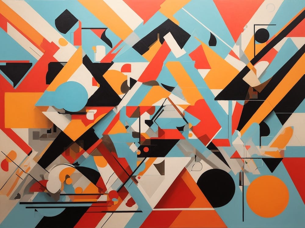 Dreamshaper V7 Abstract Geometric Create An Abstract Artwork U 1