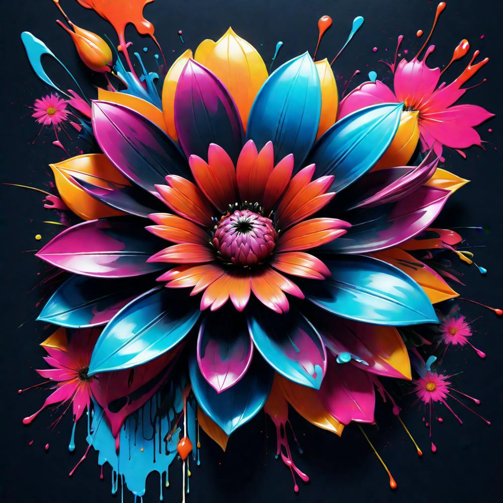 Colorful Flower Painting