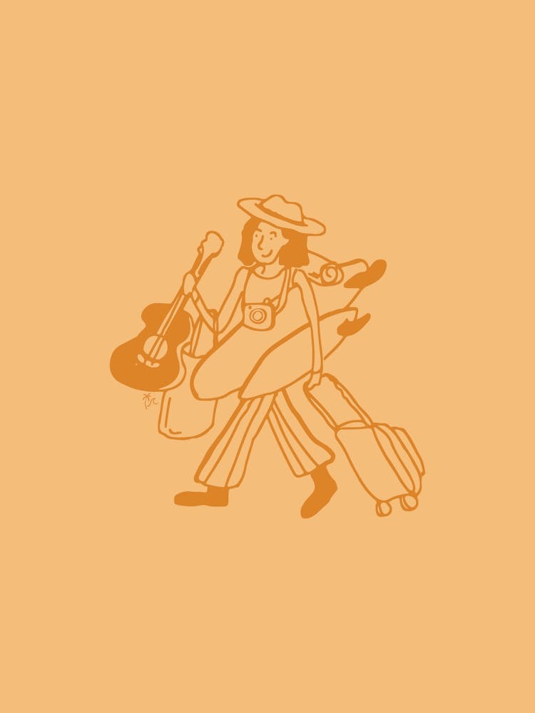 Happy Travels  Cream - Tropicool Studio