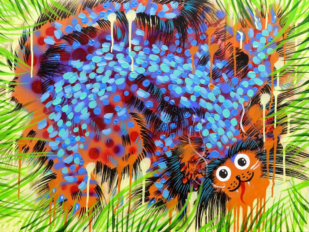 Funny cat illustration