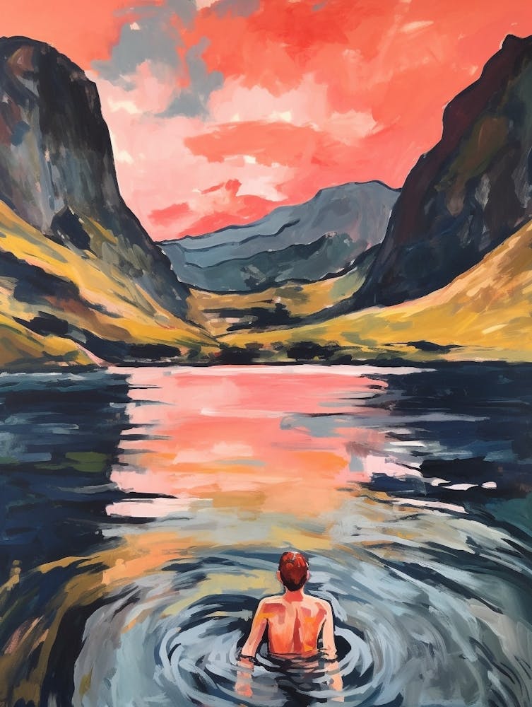 Wild Swimming At Loch An Duin Scotland 3