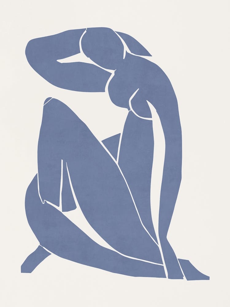 Inspired by Matisse - Blue Nude 01