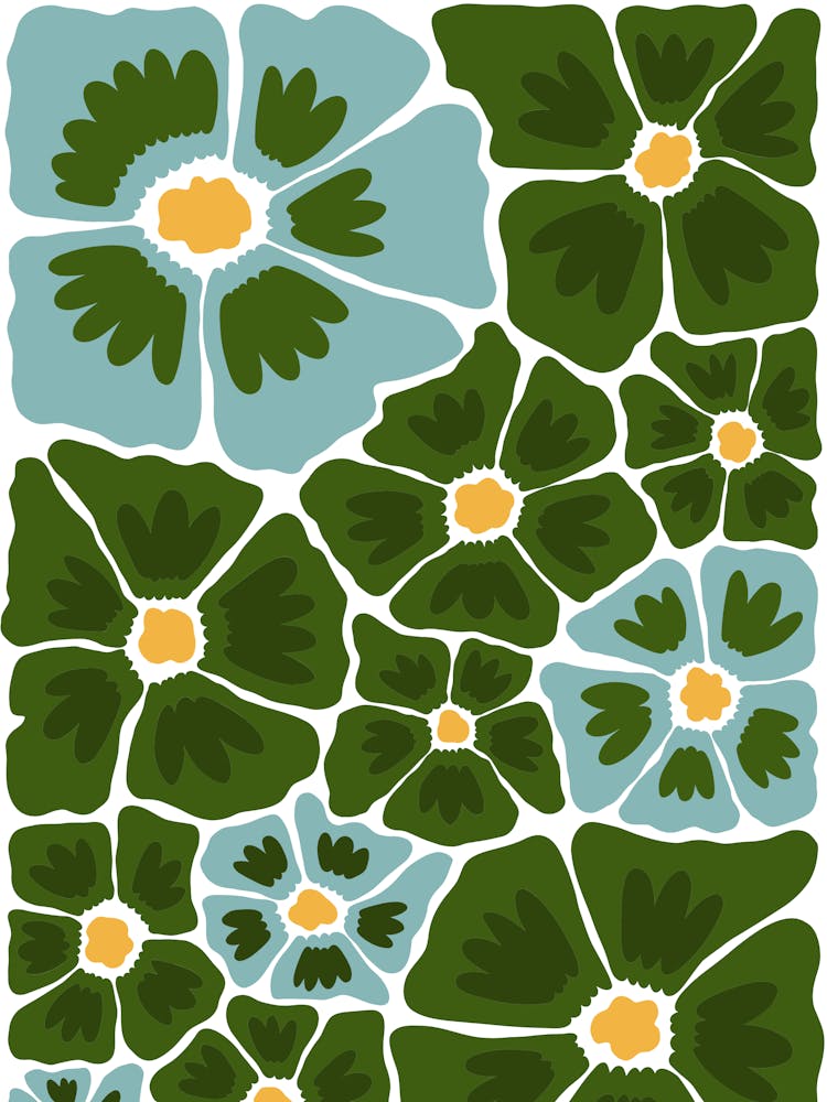 Flowers On A White Background