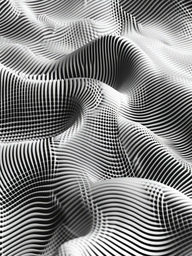 Abstract Pattern Of Wavy Lines
