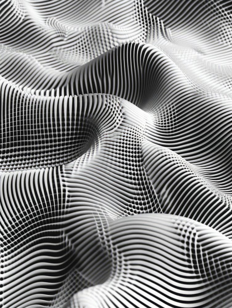 Abstract Pattern Of Wavy Lines