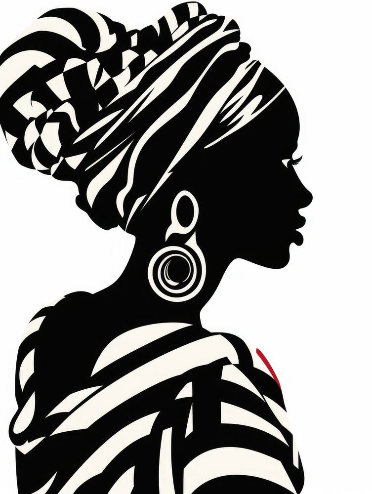 Silhouette Of African Woman 9