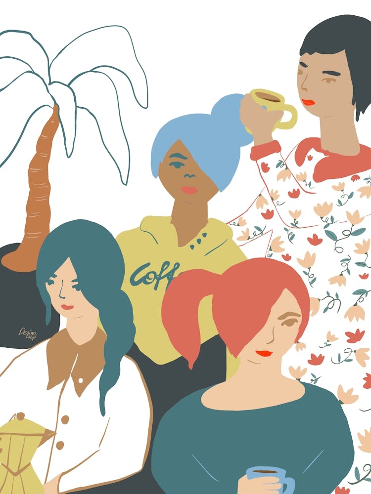 Women And Their Coffees