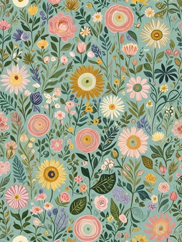 Pastel Wildflowers