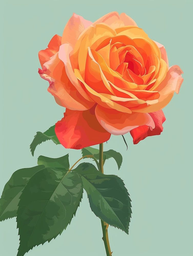 English Roses Painting Minimalist 3