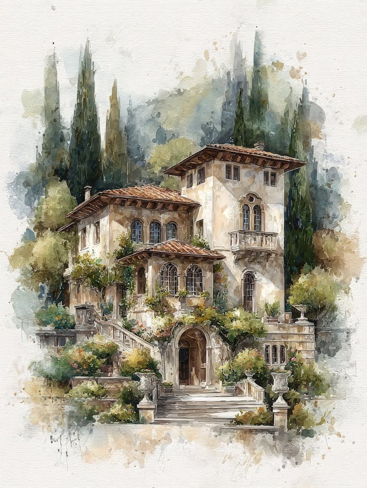 Aihrgdesign Peinture Aquarelle Isolée de la Renaissance Italienne 055ffb4c 7c18 4ce0 8548 32271660f1a0 0