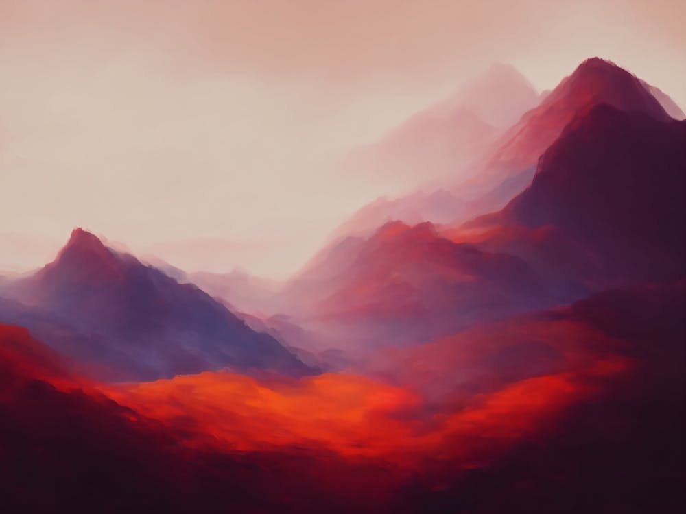 Abstract Mountain Landscape 2