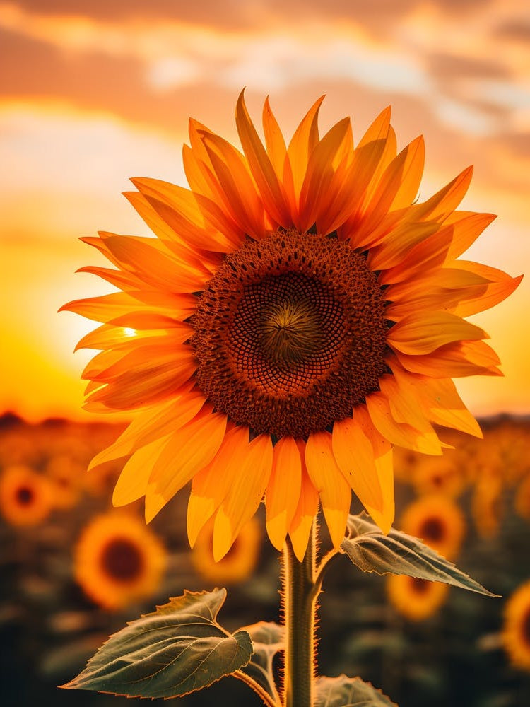 Sunflower At Sunset 1