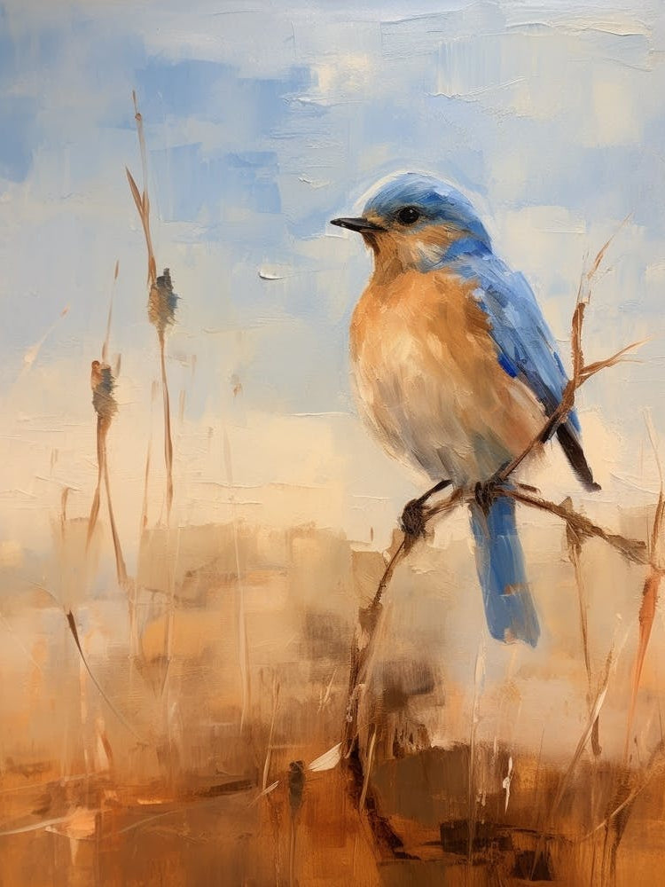 Bird Painting Eastern Bluebird 2