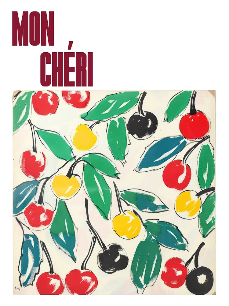 Mon Cheri Poster – Kirschgemälde im Matisse-Stil 9