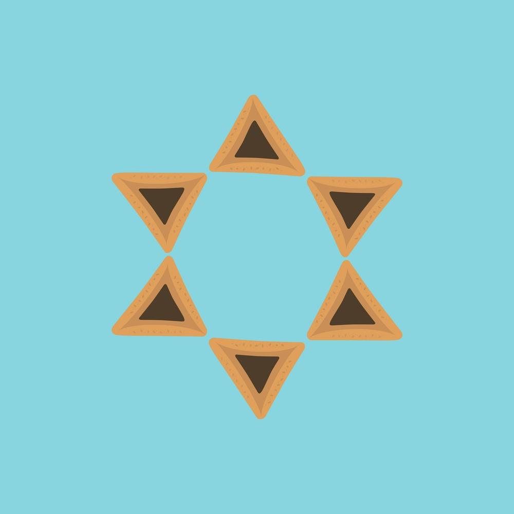 Hamantashs In Star Of David Shape