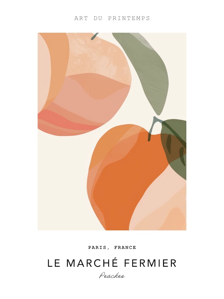 Peaches Le Marche Fermier Poster 4