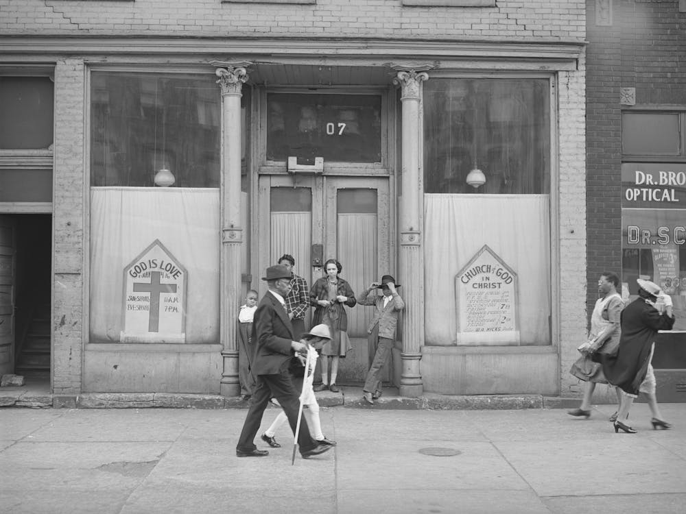 Untitled Photo, Possibly Related To Storefront Church,Chicago, Illinois By Russell Lee