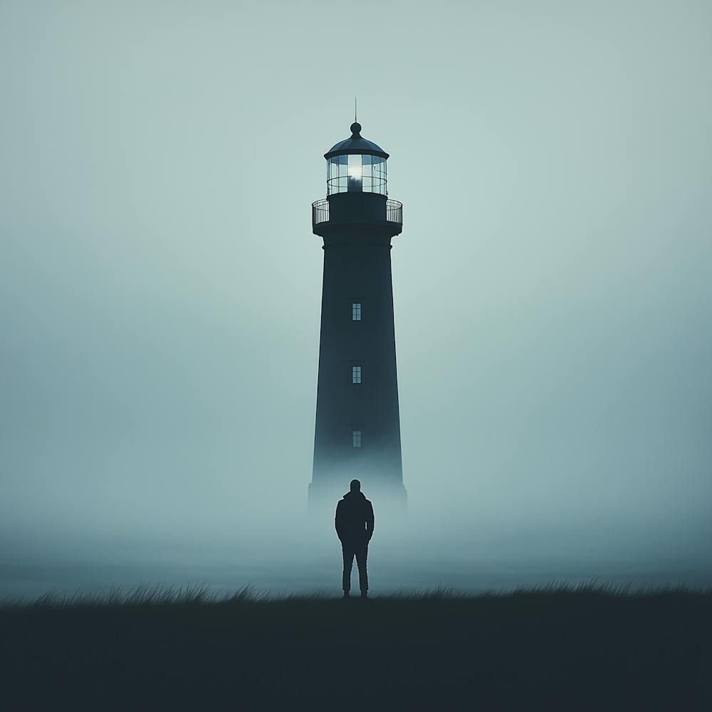 Lighthouse In The Fog