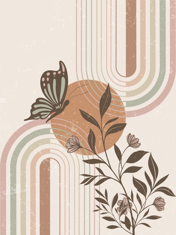 Butterfly And Flowers 19