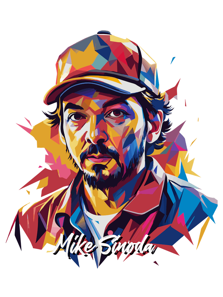 Mike Sinoda, Linkin Park 05 Portrait Music Icon Style WPAP Pop Art