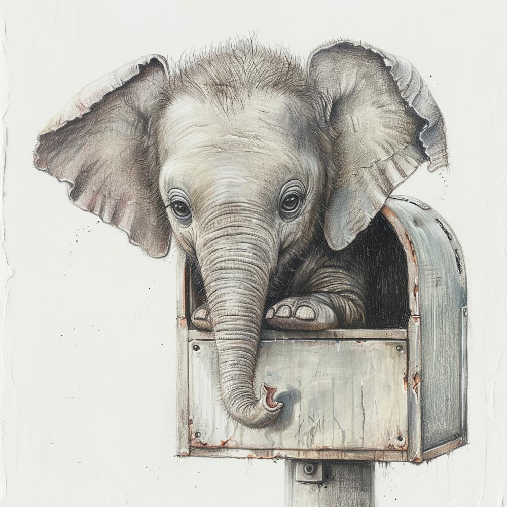 Elephant In Mailbox