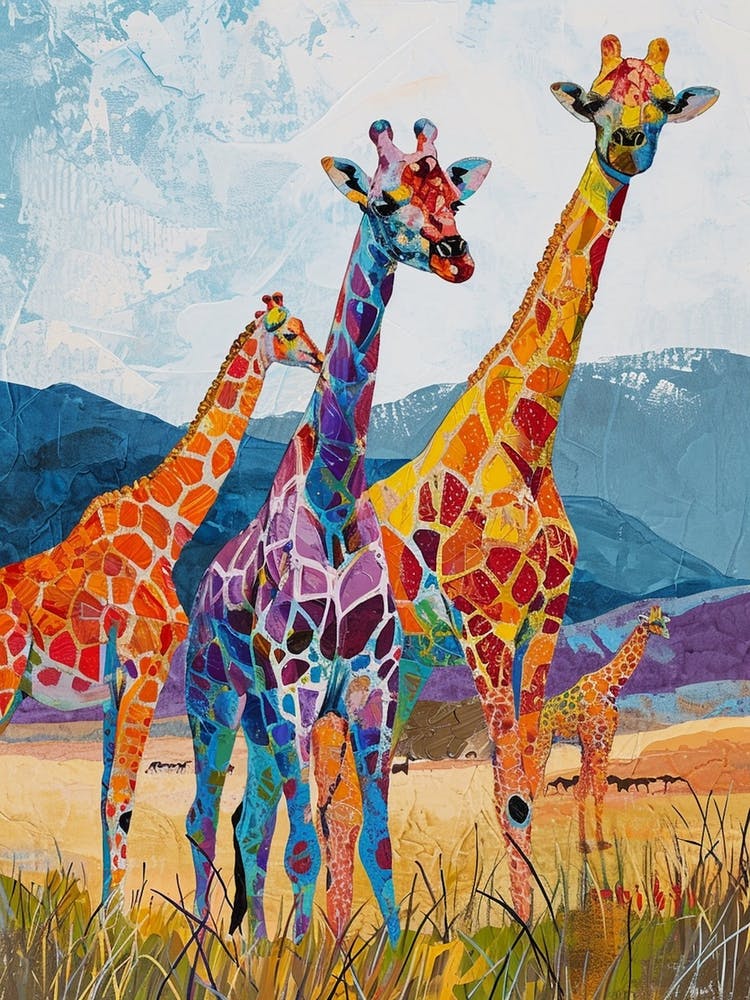 Giraffes Looking Into The Distance 3