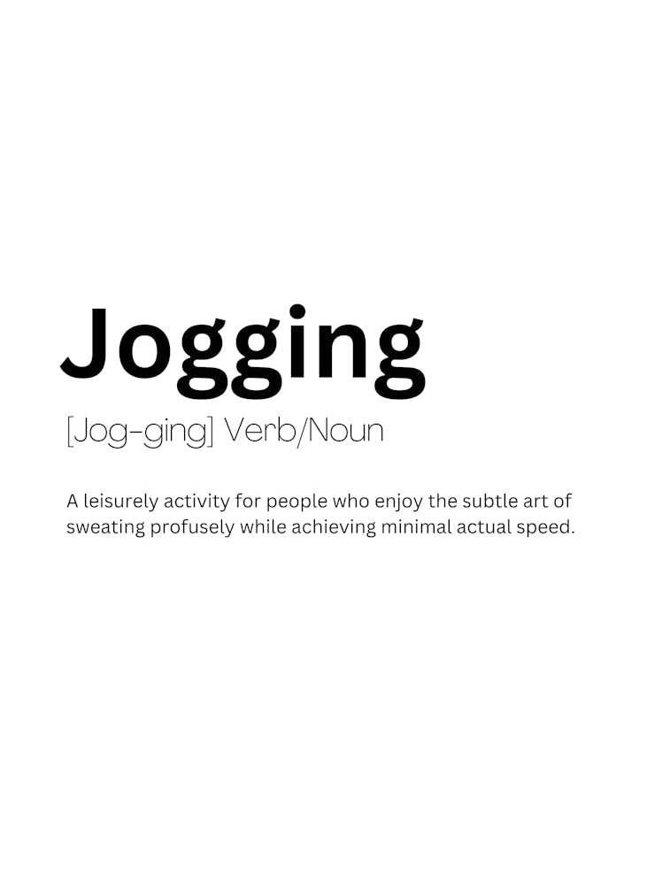 Jogging Definition Meaning