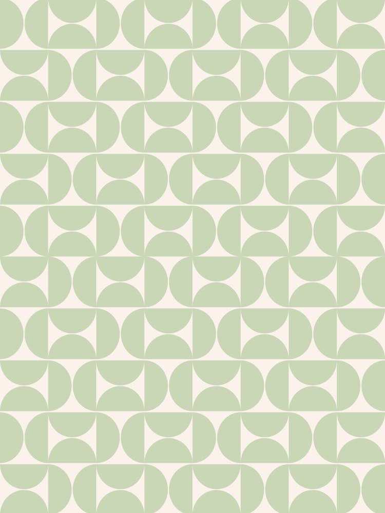 Mid Century Pastel Green