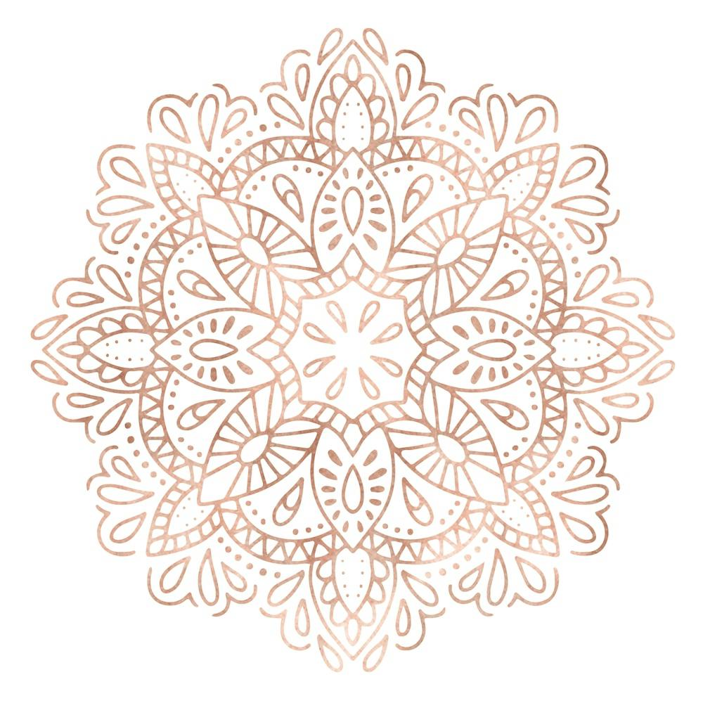 Roségold Boho Mandala