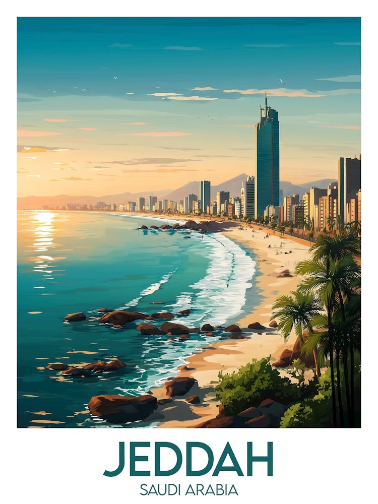 Affiche de voyage Jeddah