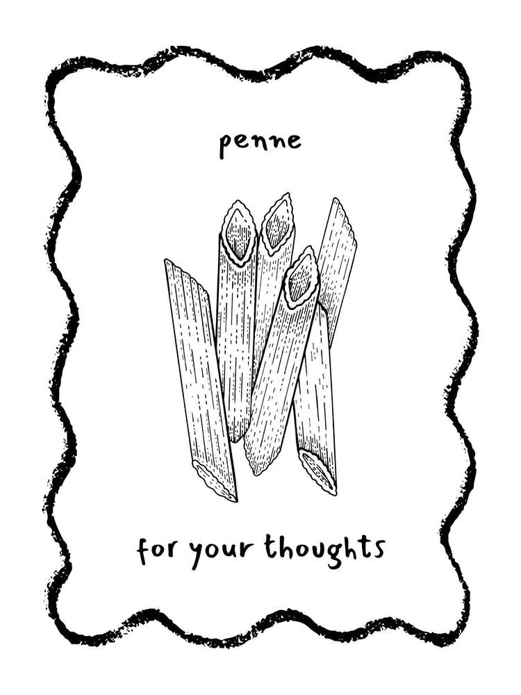 Black Penne For Your Thoughts Pasta
