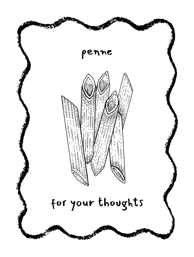 Black Penne For Your Thoughts Pasta